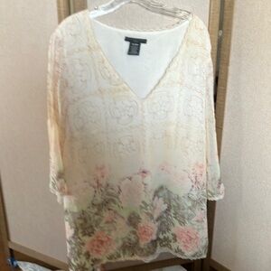 FINAL MARKDOWN Apostrophe summery Blouse with Relaxed Fit 24-26w